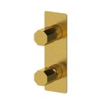 Remer Ottagono Bateria wannowo-natryskowa podtynkowa 2-drożna - element zewnętrzny Brushed Gold ON92WBBG