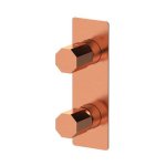 Remer Ottagono Bateria wannowo-natryskowa podtynkowa 2-drożna - element zewnętrzny Brushed Copper ON92WBRP