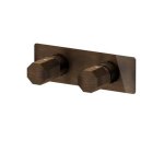 Remer Ottagono Bateria wannowo-natryskowa podtynkowa 2-drożna - element zewnętrzny Oil Bronze ON92ZWBBR