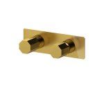 Remer Ottagono Bateria wannowo-natryskowa podtynkowa 2-drożna - element zewnętrzny Brushed Gold ON92ZWBBG