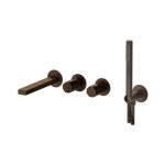 Remer Ottagono Bateria wannowo-natryskowa podtynkowa z zestawem natryskowym 2-drożna - element zewnętrzny Oil Bronze ON53D2PWBBR
