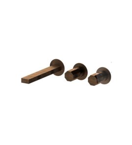 Remer Ottagono Bateria wannowo-natryskowa podtynkowa 2-drożna - element zewnętrzny Oil Bronze ON54D2PWBBR