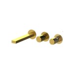 Remer Ottagono Bateria wannowo-natryskowa podtynkowa 2-drożna - element zewnętrzny Brushed Gold ON54D2PWBBG