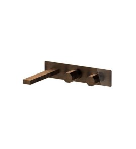 Remer Ottagono Bateria wannowo-natryskowa podtynkowa 2-drożna - element zewnętrzny Oil Bronze ON54D2WBBR