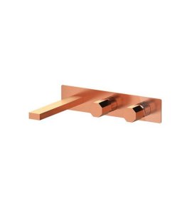 Remer Ottagono Bateria wannowo-natryskowa podtynkowa 2-drożna - element zewnętrzny Brushed Copper ON54D2WBRP