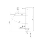 Remer X Style Inox Bateria umywalkowa wysoka jednouchwytowa bez korka Inox SSX12LXL