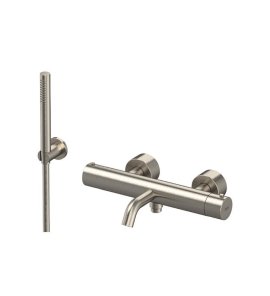 Remer X Style Inox Bateria wannowa termostatyczna z zestawem natryskowym ścienna Inox SSXT02