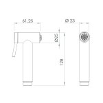 Remer X Style Inox Bidetka z odcięciem Inox SS332ON