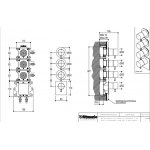 Ritmonio Bateria wannowo-prysznicowa termostatyczna podtynkowa chrom E0BA0186SPCRL