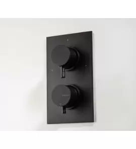    Ritmonio Diametro35 Bateria wannowo-prysznicowa termostatyczna podtynkowa czarna E0BA0179EC04