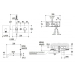 Ritmonio Diametro35 Bateria wannowo-prysznicowa podtynkowa z słuchawką stal nierdzewna E0BA0438CINOX