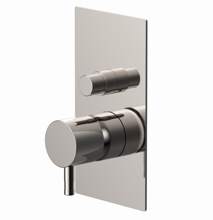 Ritmonio Diametro35 Bateria wannowo-prysznicowa podtynkowa stal nierdzewna E0BA0154INOX