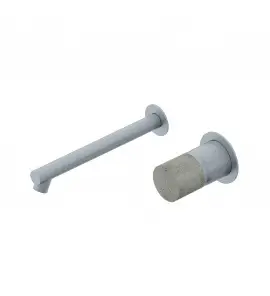 Ritmonio Diametro35 Concrete Bateria umywalkowa ścienna podtynkowa stal nierdzewna E0BA0117SPDINOX