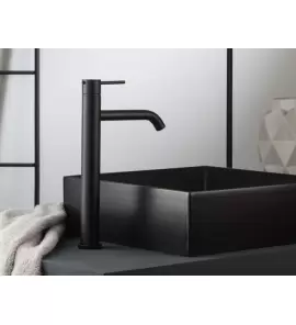    Ritmonio Diametro35 Bateria umywalkowa 1-otworowa wysoka czarna E0BA0129CSC04