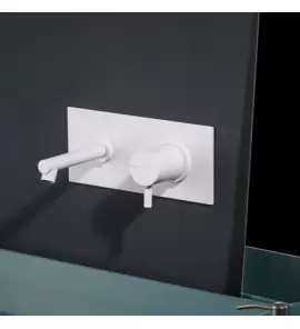    Ritmonio Diametro35 Bateria umywalkowa podtynkowa biała E0BA0116C03