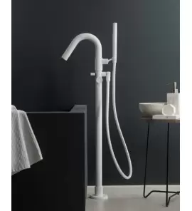    Ritmonio Diametro35 Bateria wannowa wolnostojąca biała E0BA0475ESTC03