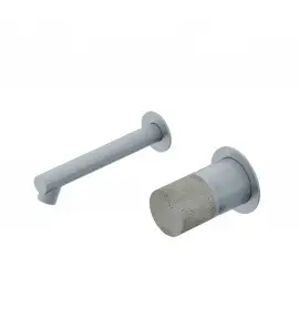 Ritmonio Diametro35 Concrete Bateria umywalkowa ścienna podtynkowa stal nierdzewna E0BA0116SPDINOX