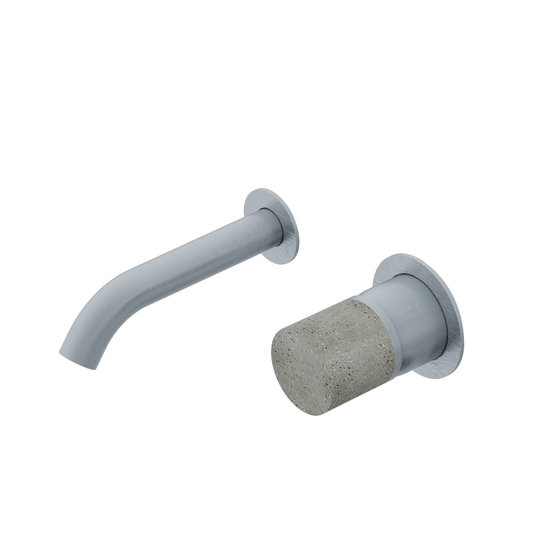 Ritmonio Diametro35 Concrete Bateria umywalkowa podtynkowa stal nierdzewna E0BA0116SPC