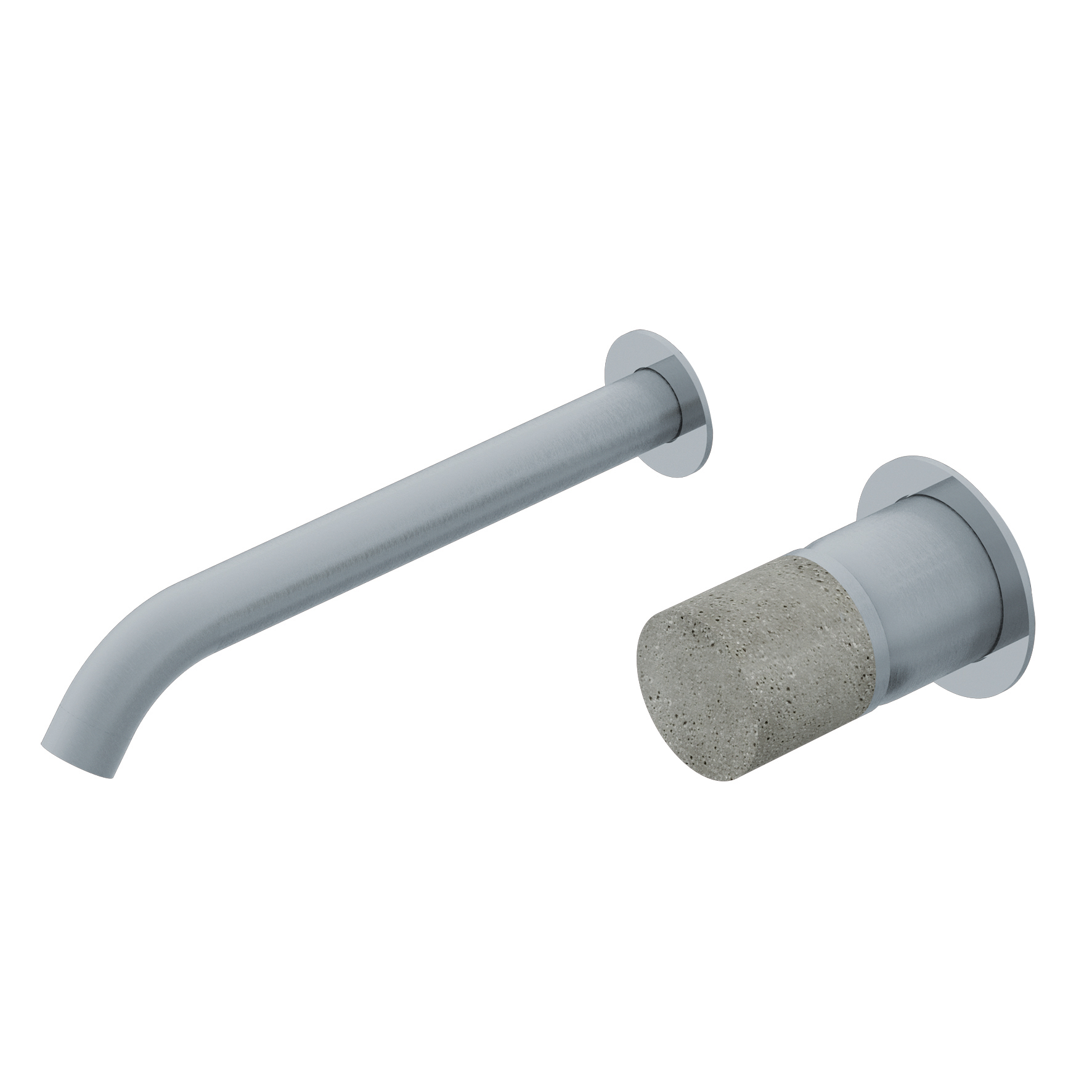Ritmonio Diametro35 Concrete Bateria umywalkowa podtynkowa stal nierdzewna E0BA0117SPC