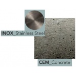 Ritmonio Diametro35 Concrete Bateria wannowo-prysznicowa podtynkowa z słuchawką stal nierdzewna E0BA0436INOX