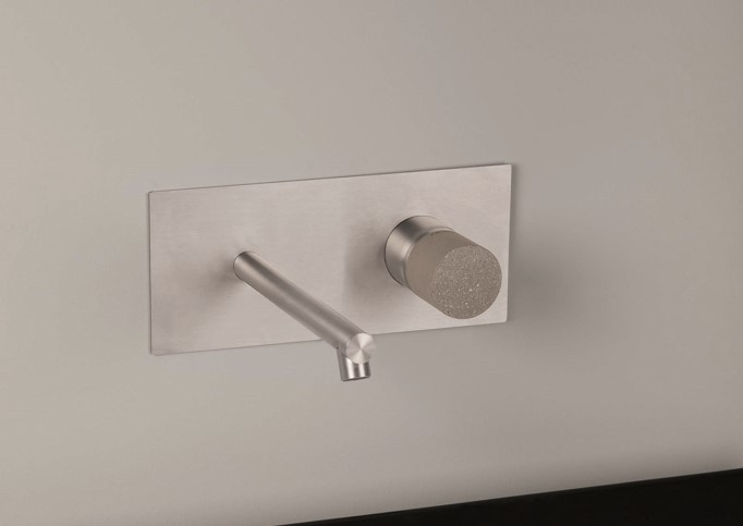 Ritmonio Diametro35 Concrete Bateria umywalkowa ścienna podtynkowa inox E0BA0117DICM