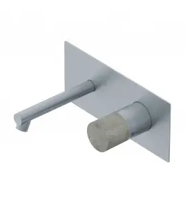 Ritmonio Diametro35 Conrete Bateria umywalkowa ścienna podtynkowa stal nierdzewna E0BA0116DINOX