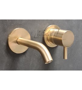 Ritmonio Diametro35 S Bateria umywalkowa podtynkowa kpl. wylewka 13 cm champagne PR52AL201CHX