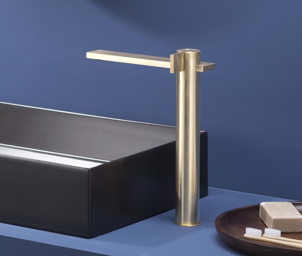 Ritmonio DOT316 Bateria umywalkowa jednootworowa champagne stainless steel PR50AF201ICX