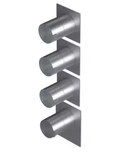 Ritmonio DOT316 Bateria wannowo-prysznicowa termostatyczna podtynkowa stal nierdzewna PR50HG201INOX