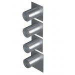 Ritmonio DOT316 Bateria wannowo-prysznicowa termostatyczna podtynkowa stal nierdzewna PR50HG201INOX