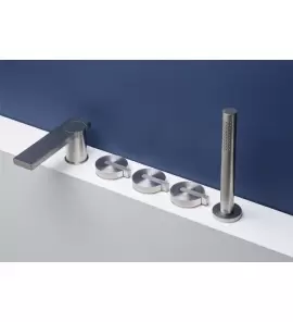 Ritmonio DOT316 Bateria wannowo-prysznicowa 5-otworowa stal nierdzewna PR50EJ201INOX