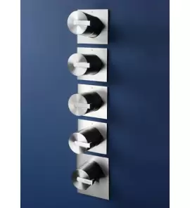 Ritmonio DOT316 Bateria wannowo-prysznicowa termostatyczna podtynkowa stal nierdzewna PR50HJ201INOX