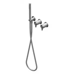 Ritmonio DOT316 Round Bateria wannowo-prysznicowa podtynkowa stal nierdzewna PR50GG202INOX