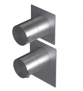 Ritmonio DOT316 Round Bateria wannowo-prysznicowa termostatyczna podtynkowa stal nierdzewna PR50HG202INOX