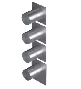 Ritmonio DOT316 Round Bateria wannowo-prysznicowa termostatyczna podtynkowa stal nierdzewna PR50HG201INOX