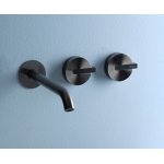    Ritmonio DOT316 Round Bateria umywalkowa podtynkowa czarna stal nierdzewna PR50AK212IBX
