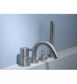 Ritmonio DOT316 Round Bateria wannowo-prysznicowa 4-otworowa stal nierdzewna PR50EG201INOX