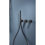    Ritmonio DOT316 Round Bateria wannowo-prysznicowa podtynkowa czarna stal nierdzewna PR50GG202IBX