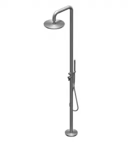 Ritmonio DOT316 Round Zestaw prysznicowy wolnostojący stal nierdzewna PR50DK202INOX