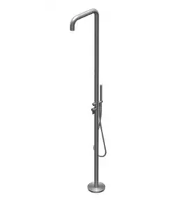 Ritmonio DOT316 Round Zestaw prysznicowy wolnostojący stal nierdzewna PR50DK203INOX