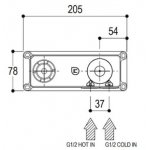    Ritmonio Element podtynkowy baterii umywalkowej E0BA0115SX W MAGAZYNIE!!