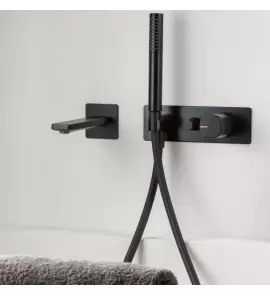    Ritmonio Haptic Bateria wannowo-natryskowa podtynkowa czarny PR43EN102C04