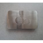 Ritmonio Przycisk przedni do spłuczki brushed black chrome 78T003BLX