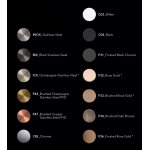 Ritmonio Przycisk przedni do spłuczki brushed black chrome 78T003BLX