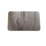 Ritmonio Przycisk przedni do spłuczki brushed black chrome 78T003BLX