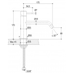     Ritmonio Reverso Bateria umywalkowa 1-otworowa czarny chrom szczotkowany Q0BA6024BLX