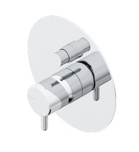      Ritmonio Reverso Bateria wannowa/prysznicowa podtynkowa element zewnętrzny chrom Q0BA6150ESTCRL WYPRZEDAŻ MAGAZYNOWA!!