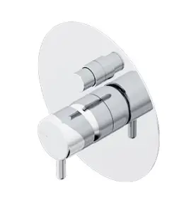      Ritmonio Reverso Bateria wannowa/prysznicowa podtynkowa element zewnętrzny chrom Q0BA6150ESTCRL WYPRZEDAŻ MAGAZYNOWA!!