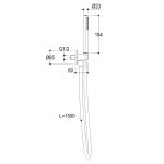      Ritmonio Reverso Zestaw natryskowy ścienny chrom RITRITMONIOREVERSO1 WYPRZEDAŻ MAGAZYNOWA!!