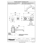 Ritmonio Taormina Bateria umywalkowa podtynkowa chrom PR35AZ202CRL